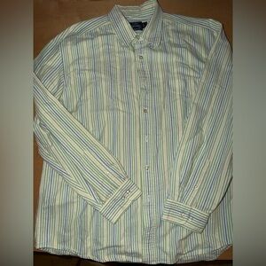 GH Bass 100% Cotton Striped Button Down